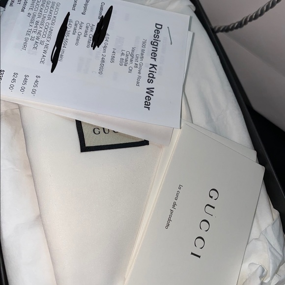 BRAND NEW GUCCI SNEAKERS YOUTH SIZE 3 - Picture 8 of 9